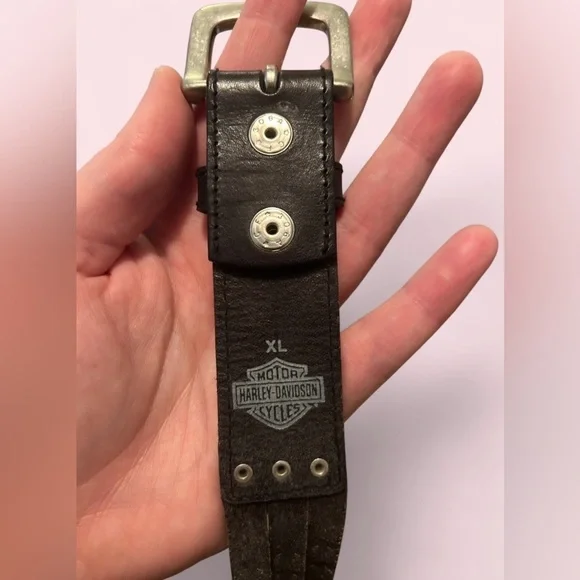 Harley-Davidson Genuine Leather Belt | Studded | XL | Biker Style - Picture 3 of 4